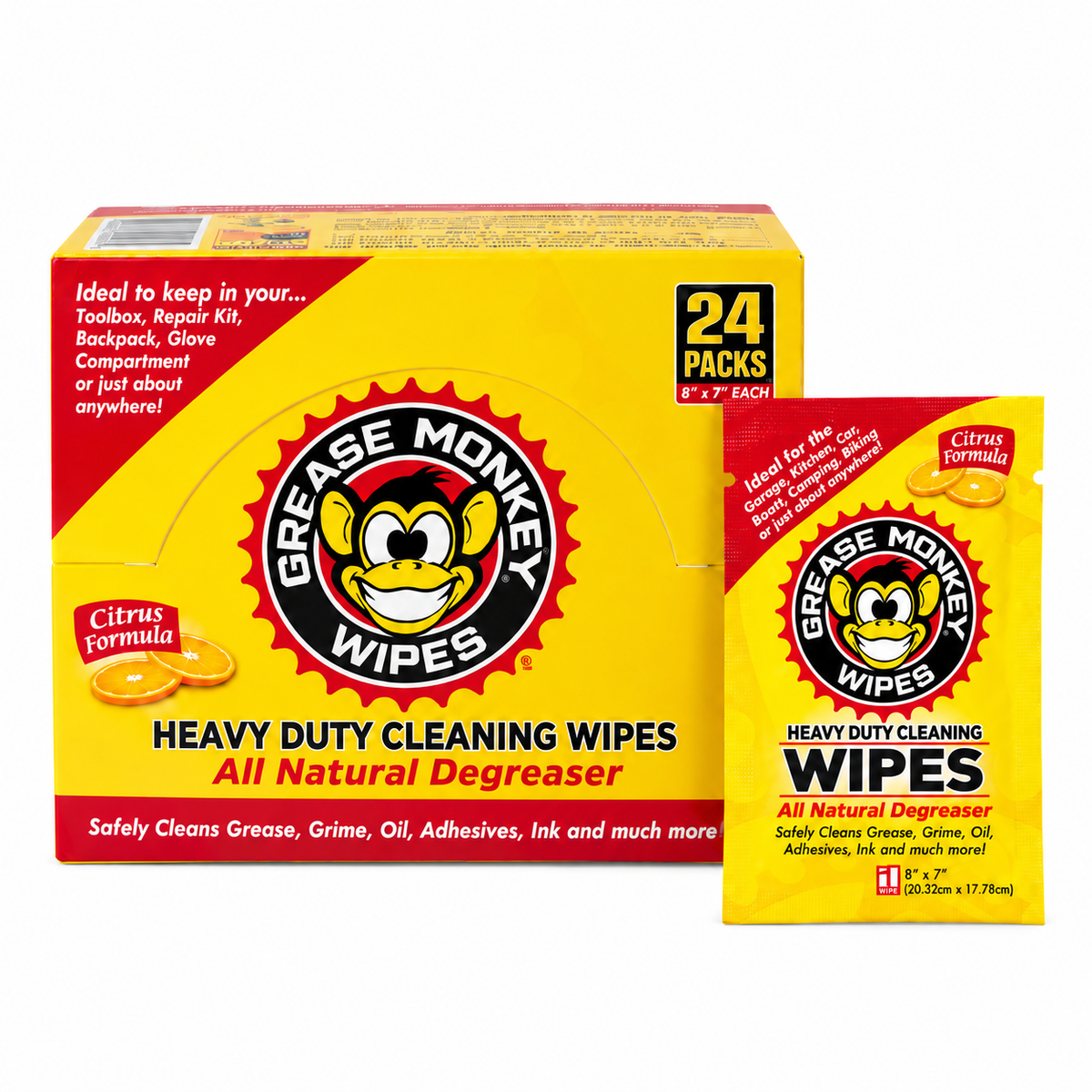 Individually Wrapped Heavy-Duty Cleaning Wipes
